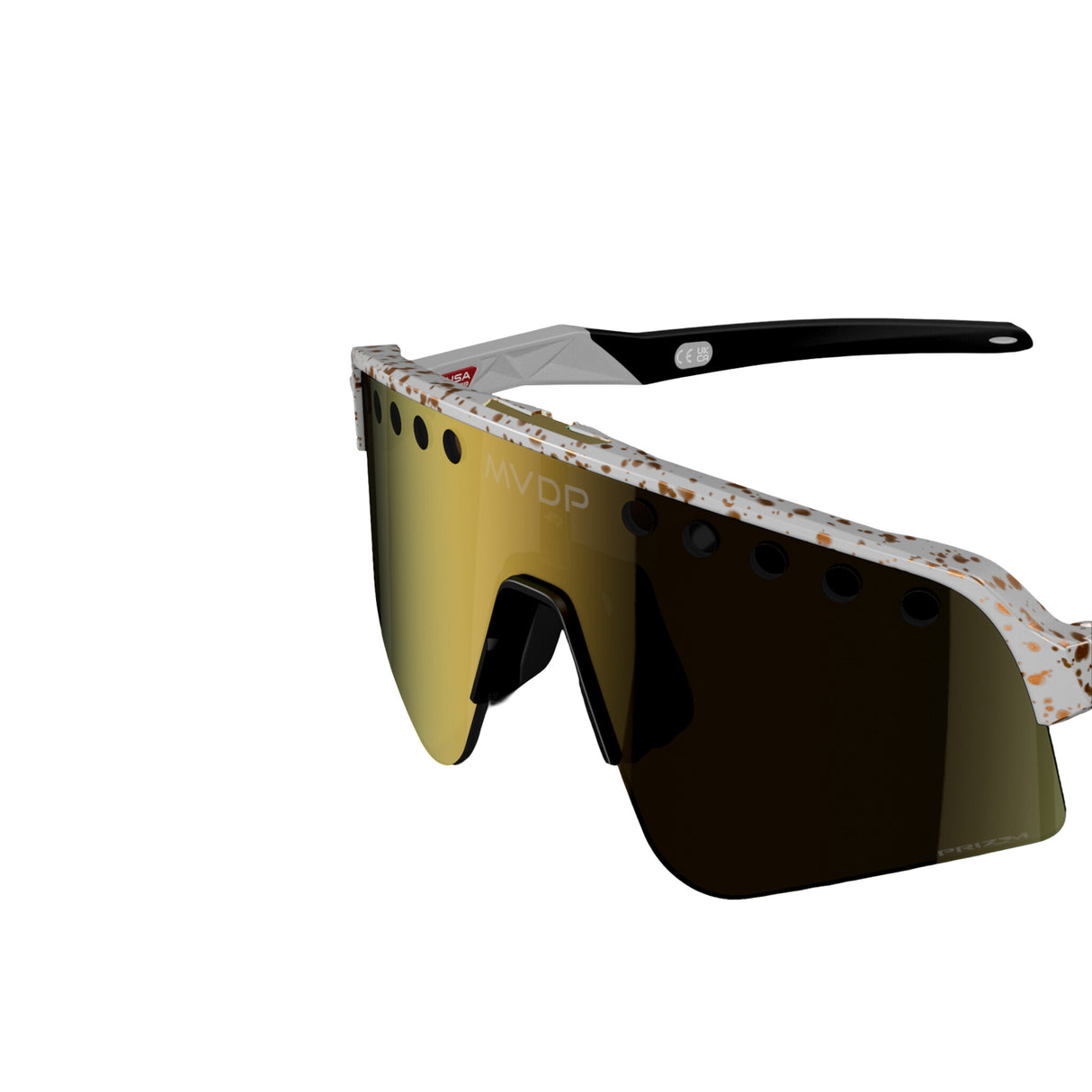 Lunettes Oakley Sutro Lite Sweep MVDP Red Gold Splatter, Prizm 24k