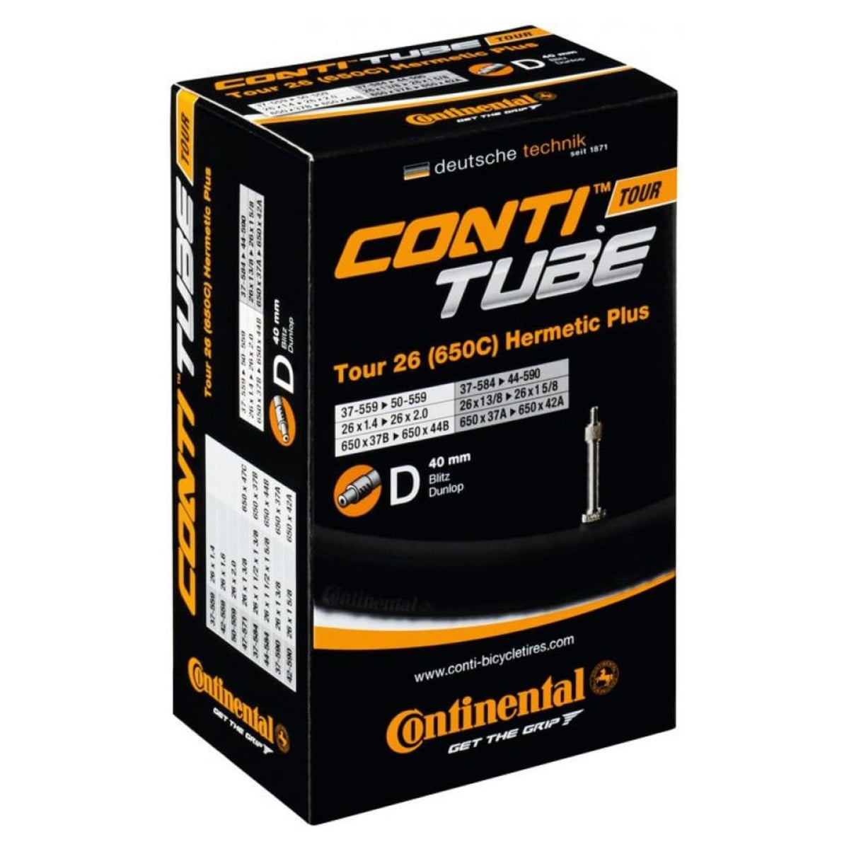 CONTINENTAL Tour A40 26x1.4-2.0 inner tube
