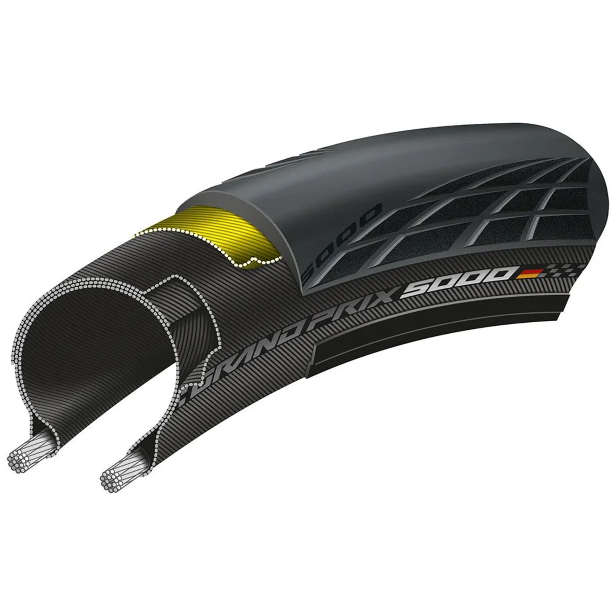 Pneu Continental Grand Prix TR Noir 700 x 32C (32-622)