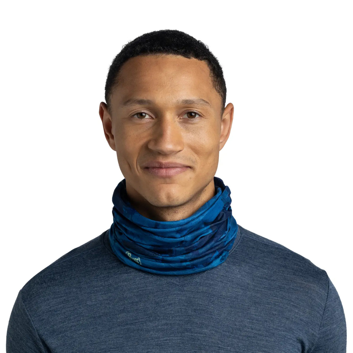 Neck warmer BUFF Original EcoStretch Frigy Cobalt