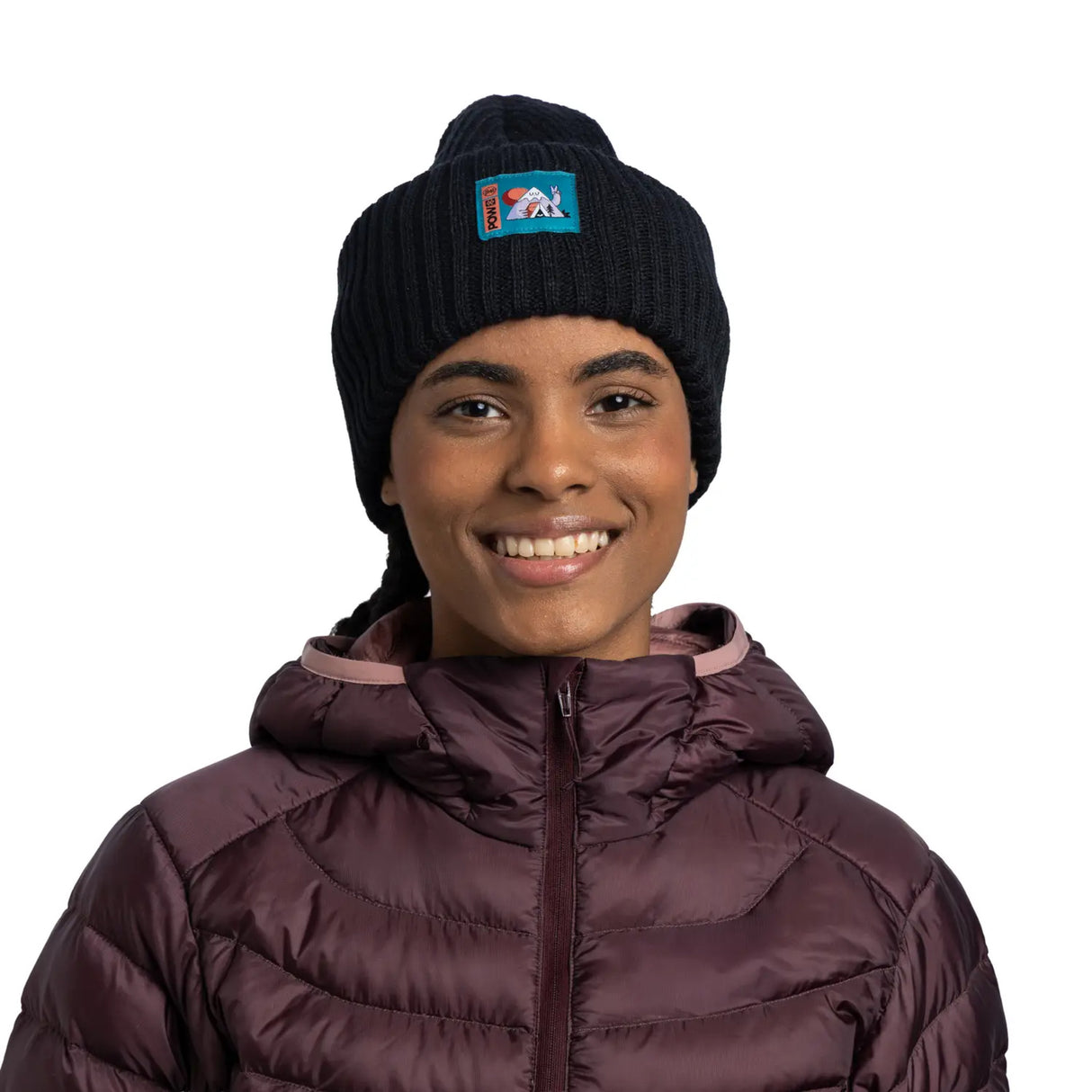 Beanie BUFF Knitted Black by Turbo Bambi