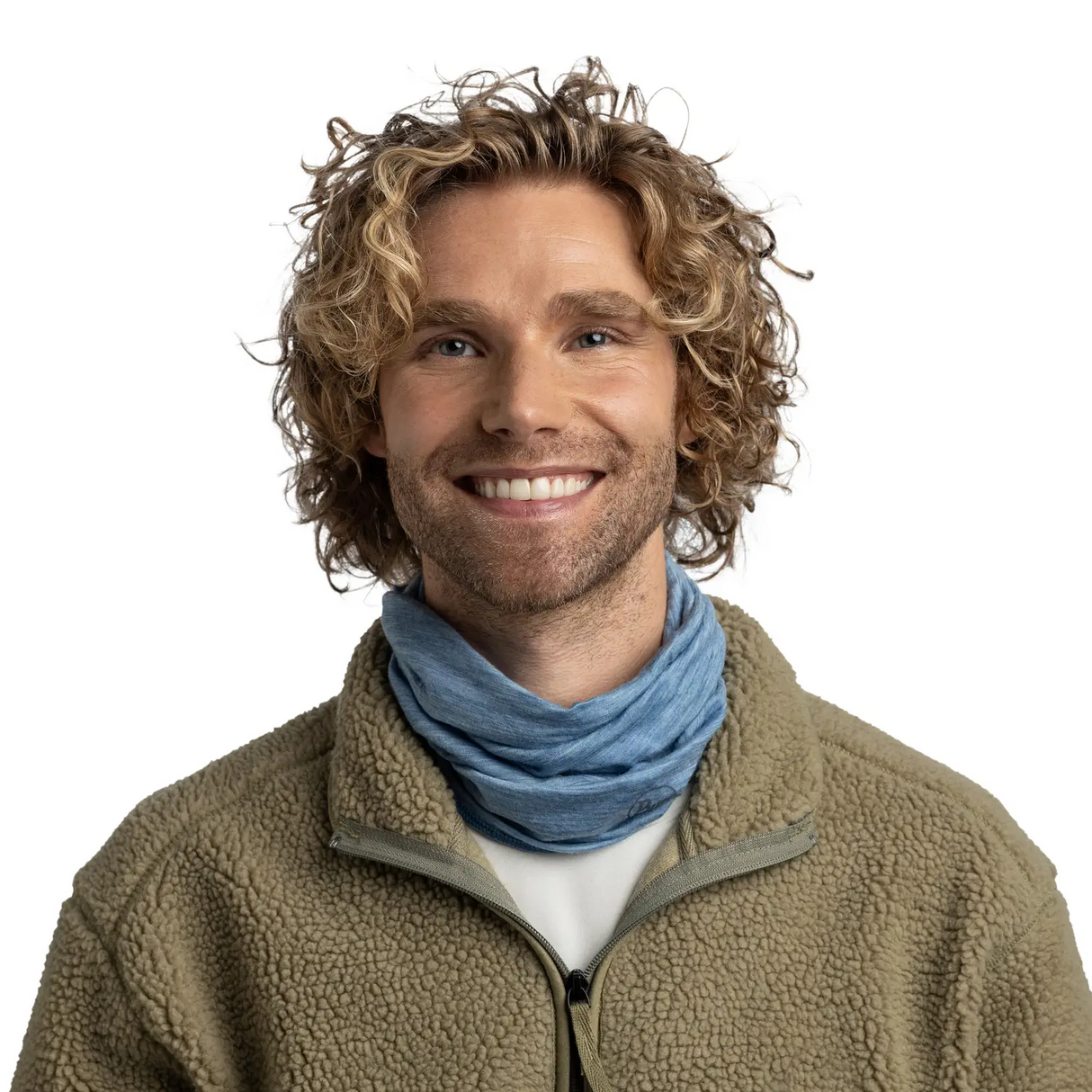 Tour de cou BUFF Merino Lightweight Lake Blue