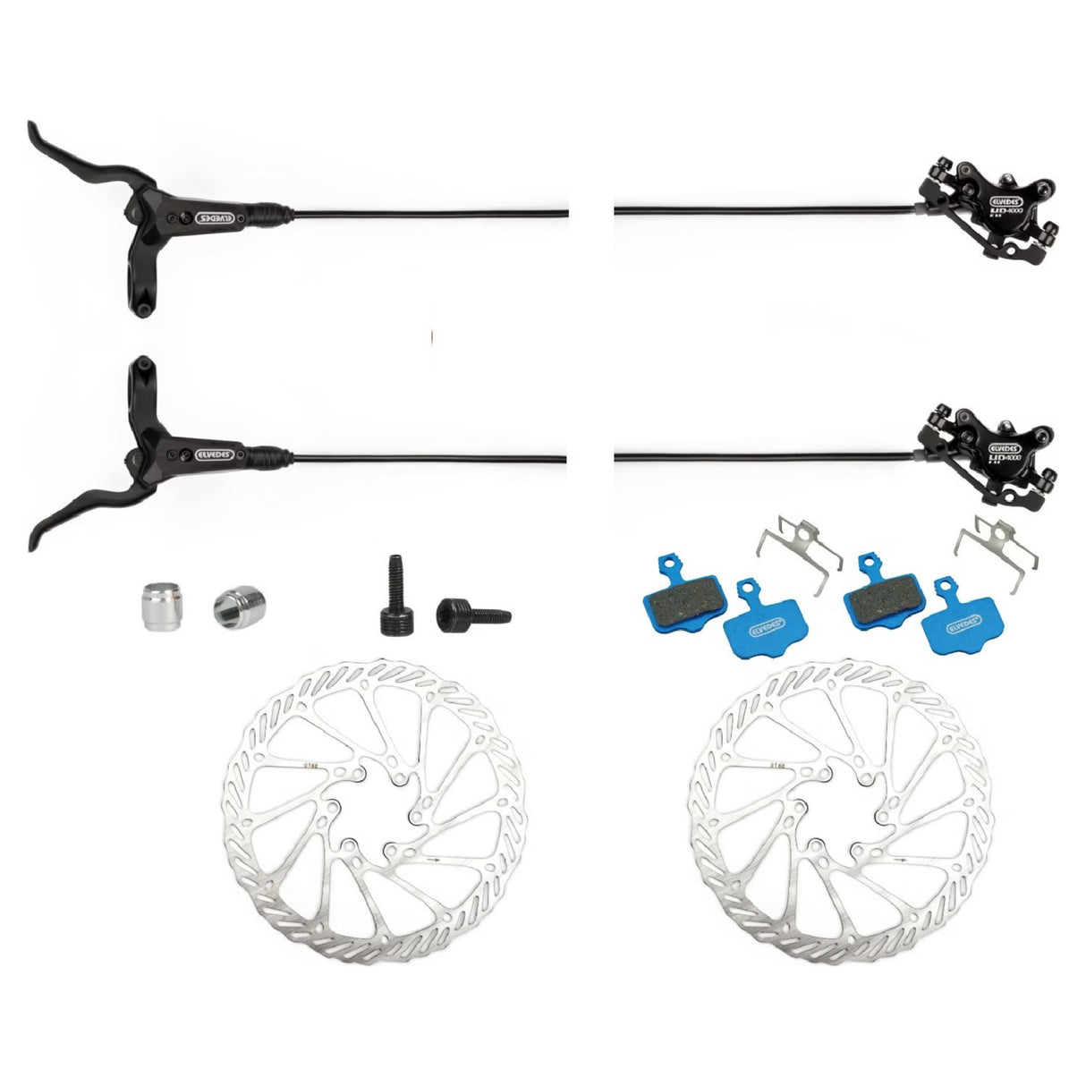 Kit de freinage complet ELVEDES HP4000 Dual Piston Mineral