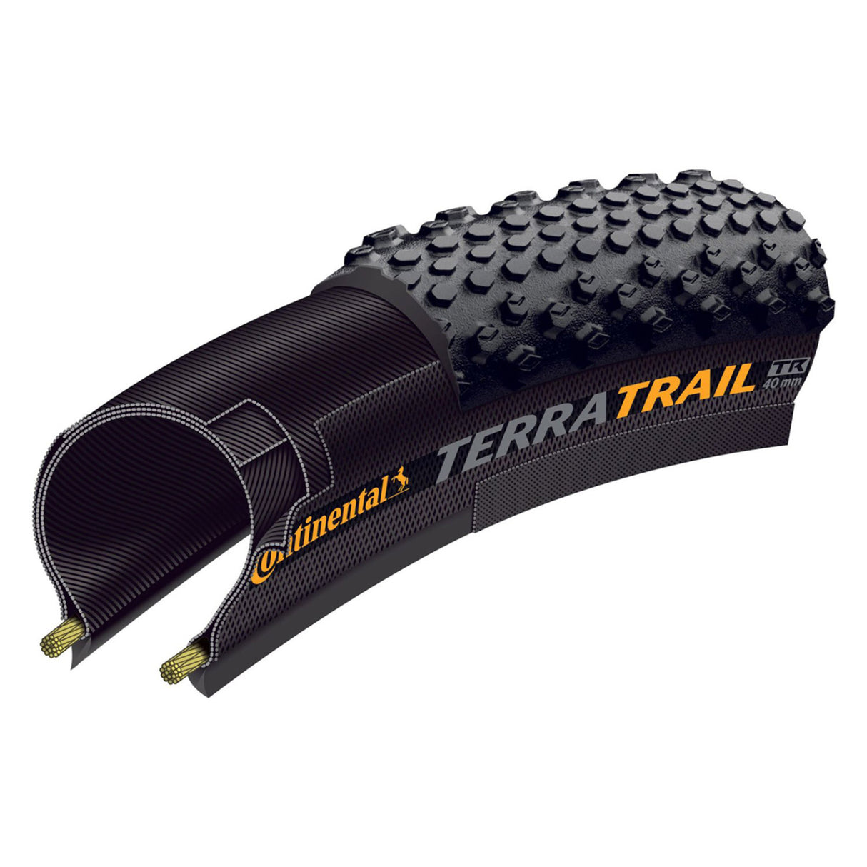 Pneu CONTINENTAL Terra Trail ShieldWall 700X40C noir
