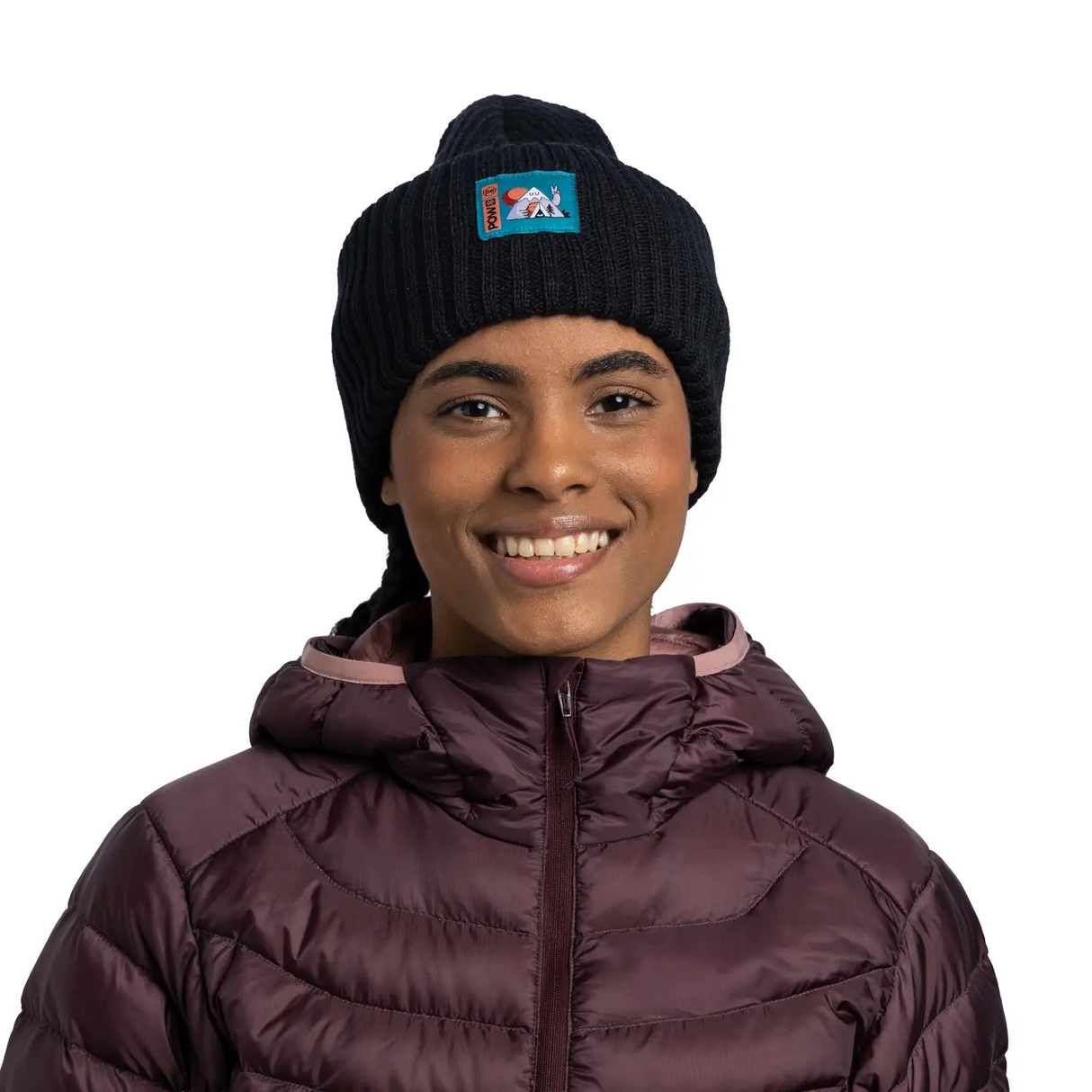 Beanie BUFF Knitted Black by Turbo Bambi