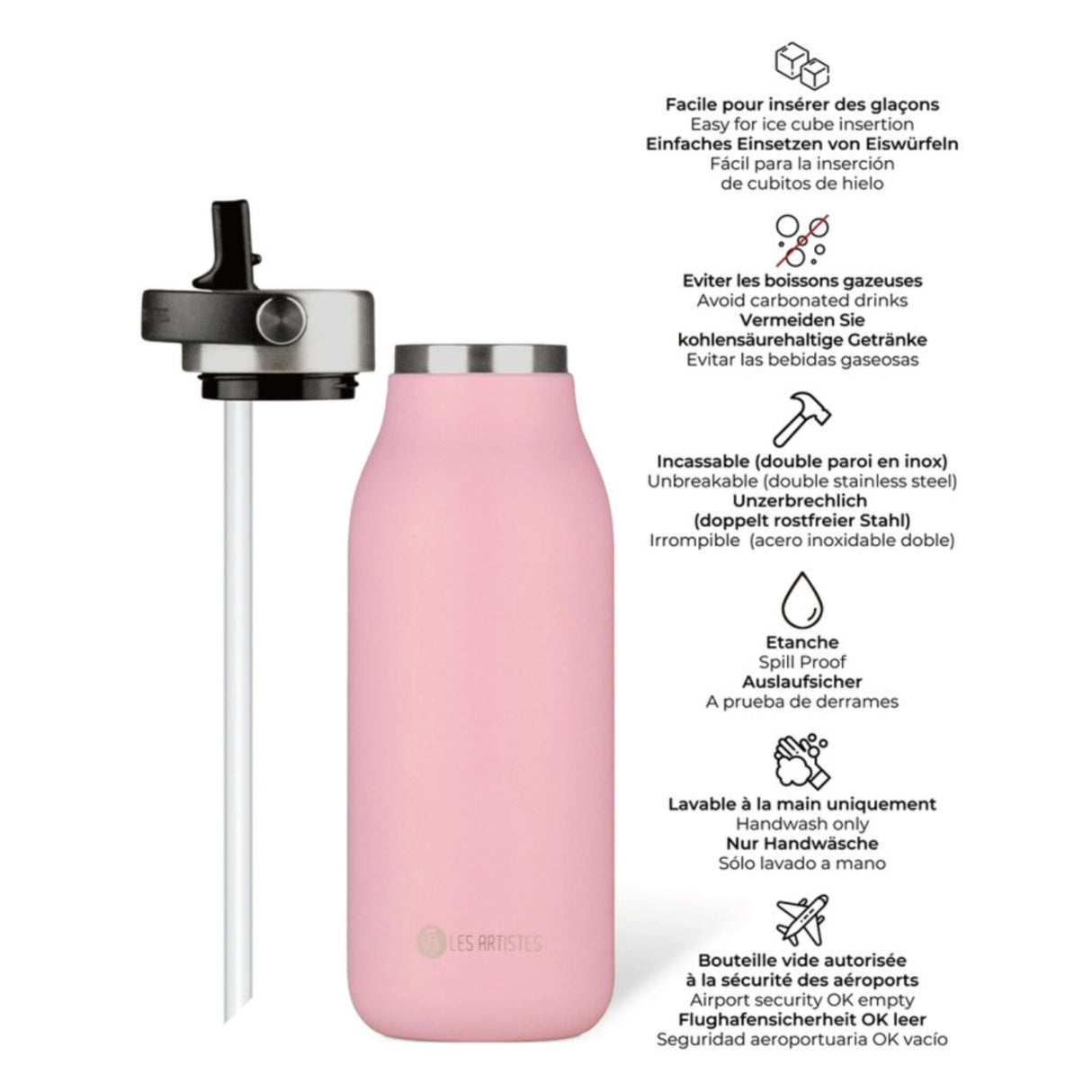 2.0 Les Artistes Magnolia 1L Insulated Bottle