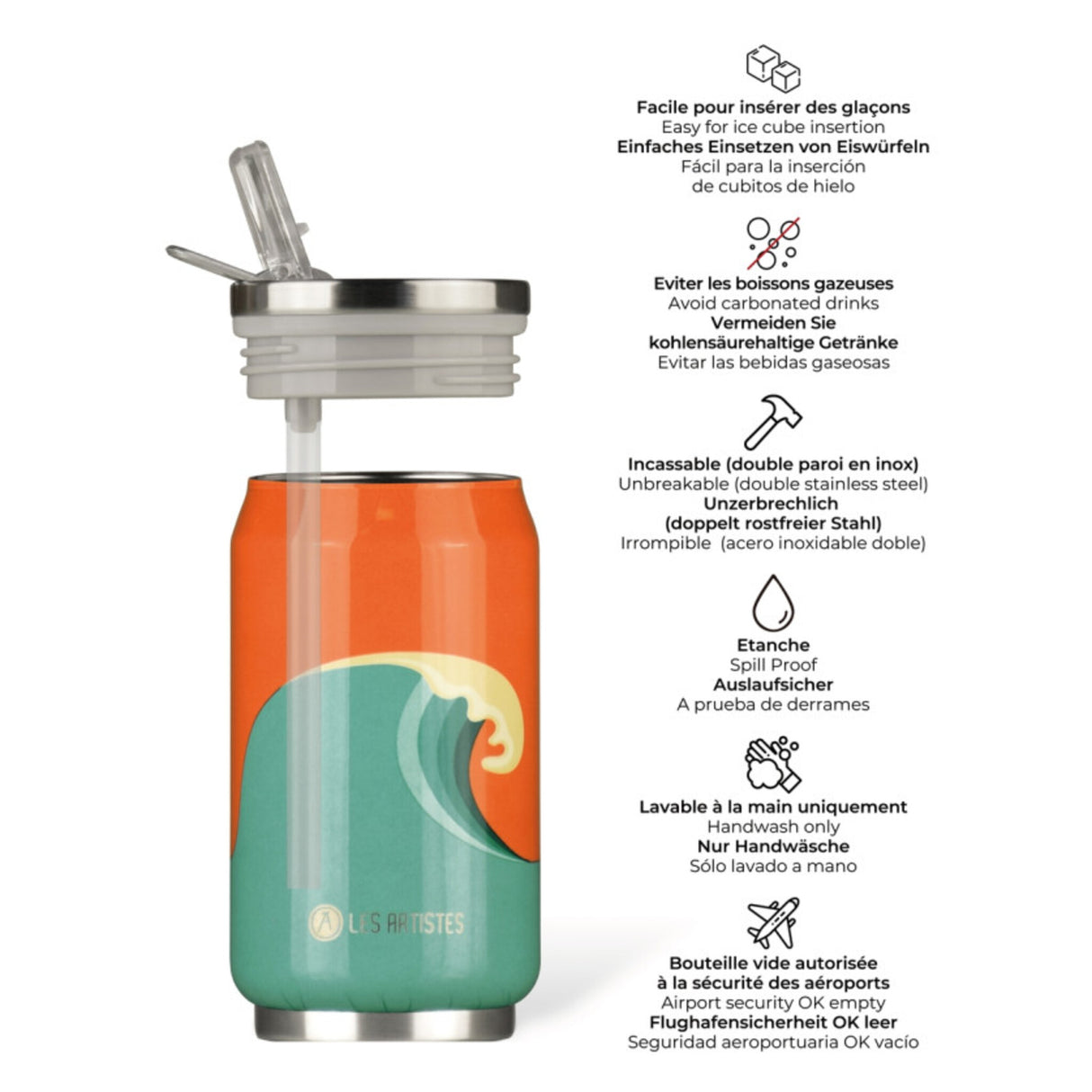 Les Artistes Wave Bril 280ml Insulated Can