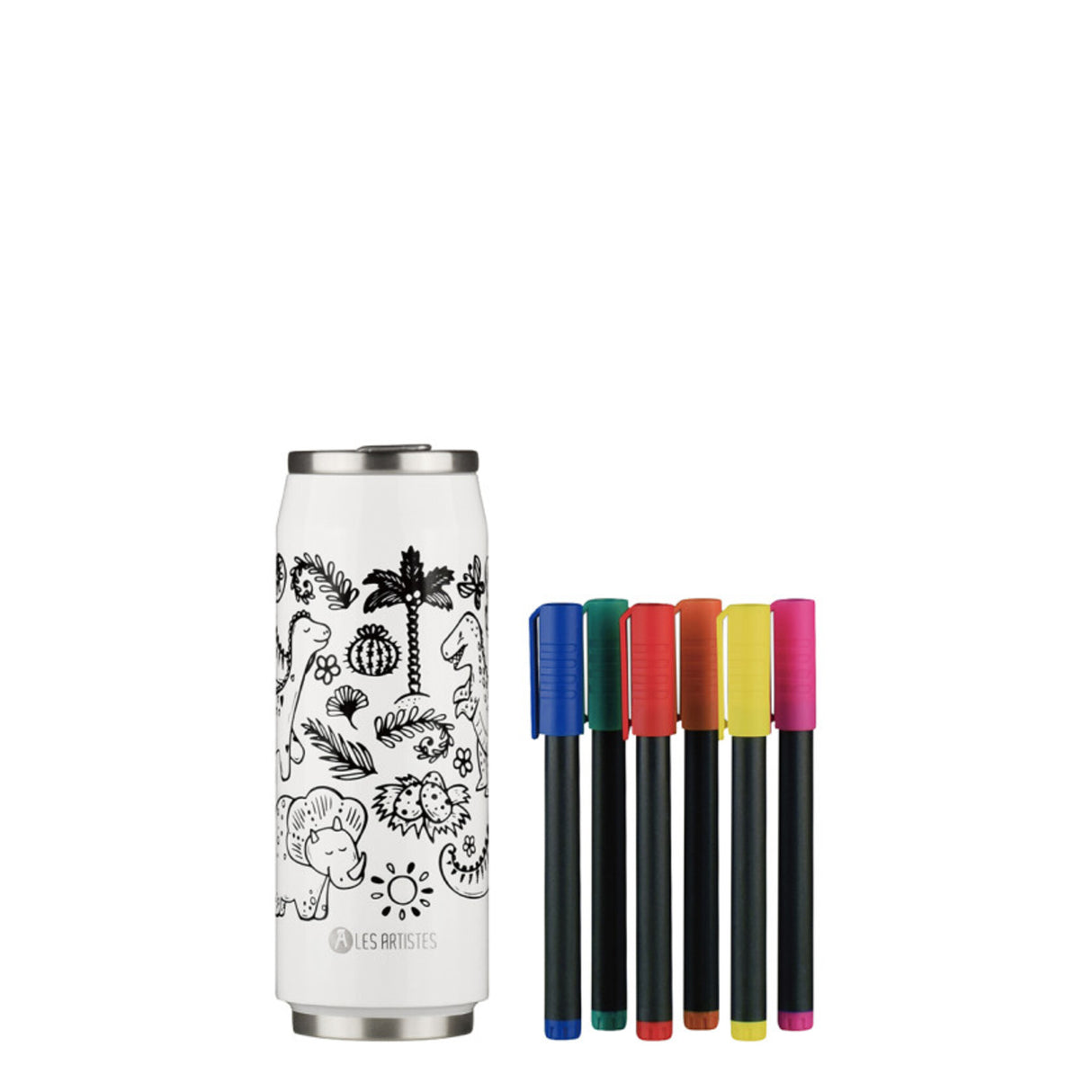 Canette isotherme Les Artistes Creative Dino 500ml
