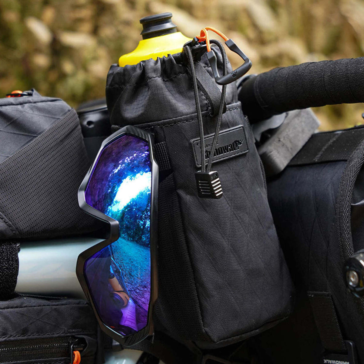 Sacoche de guidon RHINOWALK Bicycle Stem Bag 1L Noir