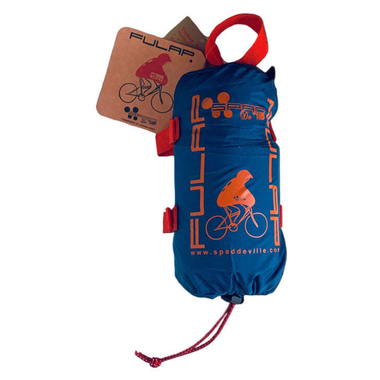 Cape de pluie SPAD DE VILLE Fulap Bleu/Motifs Rouge