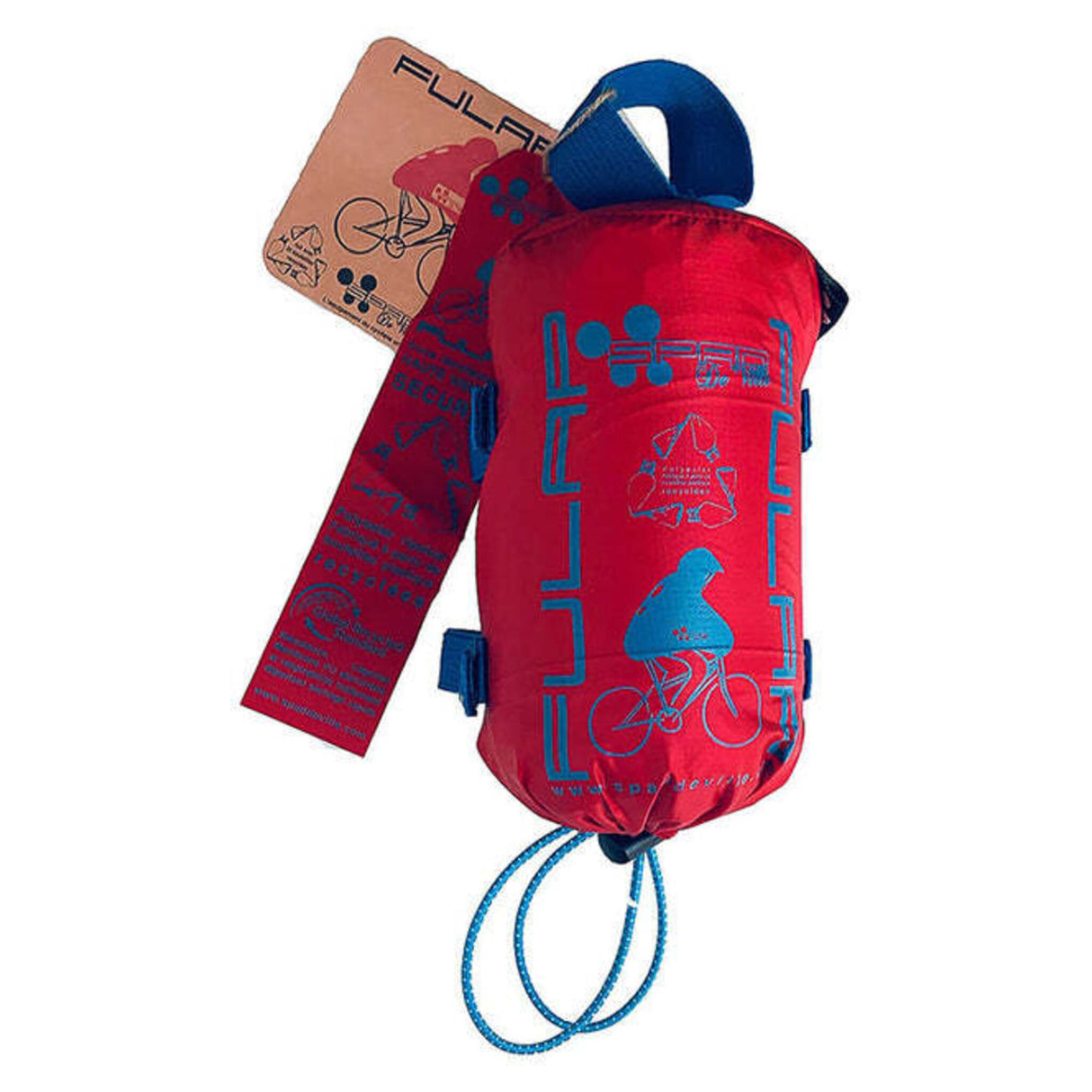 Cape de pluie SPAD DE VILLE Fulap Rouge/Motifs Bleu