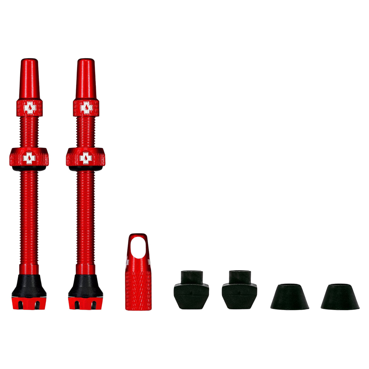 Kit de valves Muc-Off Tubeless V2 (Paire) 44MM Rouge