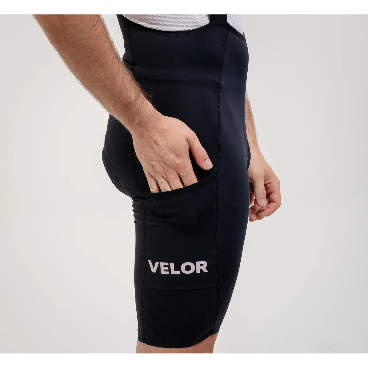 Cuissard à bretelles VELOR Cargo Homme Noir