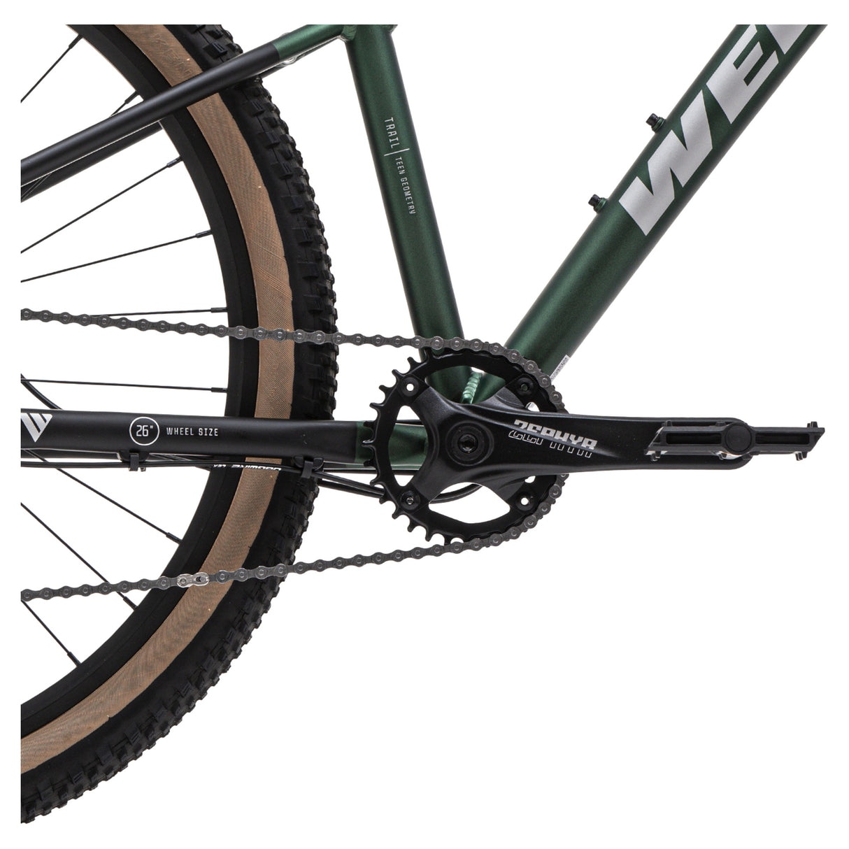 Children's Bike Welt Yourock 1.0 26 MD Dark Green