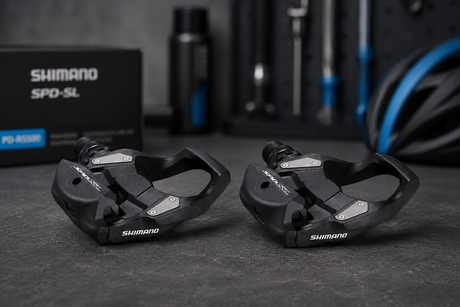 Les pédales automatiques Shimano sont disponibles chez Routes & Roads