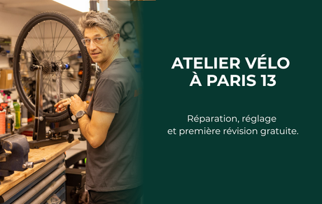 Atelier vélo à Paris 13 : réparation, réglage et première révision gratuite