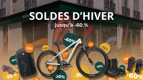 Vélos, accessoires, équipements et articles tendance à prix réduits.