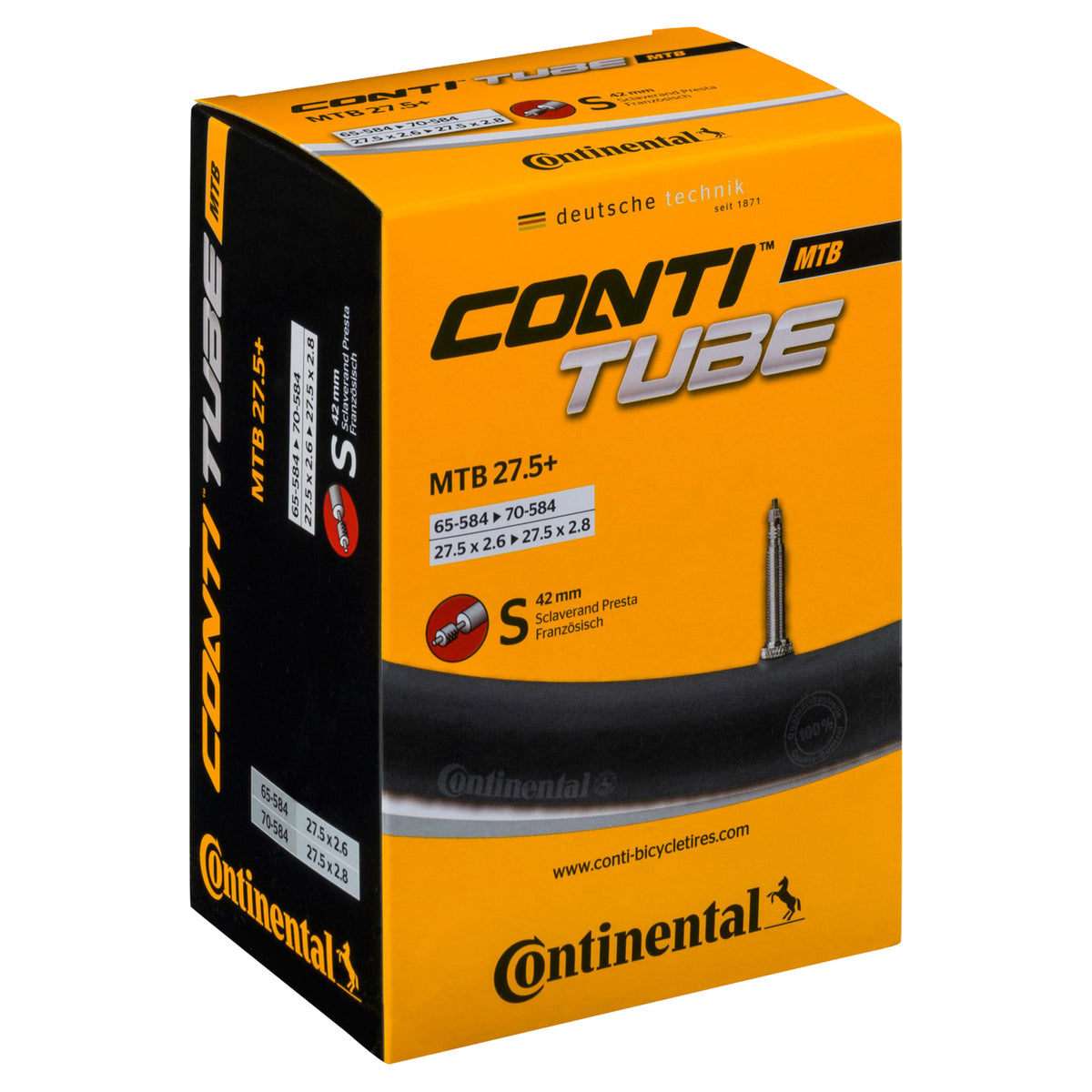 Chambre à air Continental MTB 27.5x2.6-2.8 PRESTA 42MM