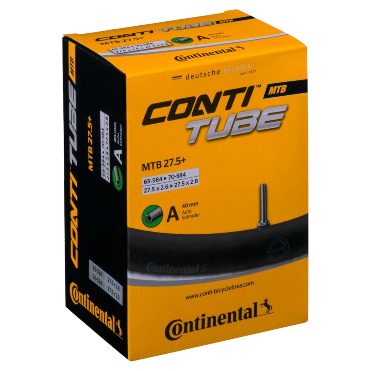 Chambre à air Continental MTB 27.5x2.6-2.8 SCHRADER 40MM