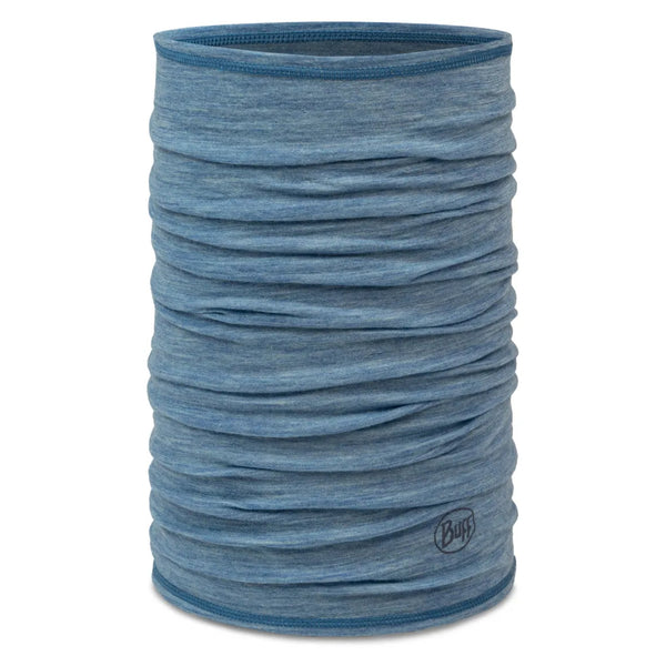 BUFF Merino Lightweight Lake Blue Neck Warmer