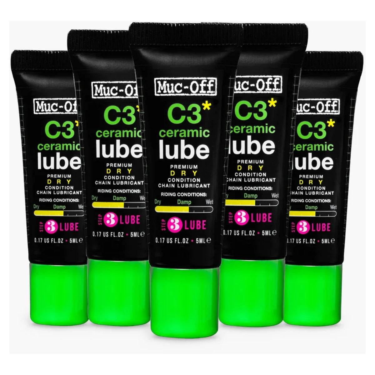 Muc-Off C3 Dry Lube 5ml (Pack of 8)