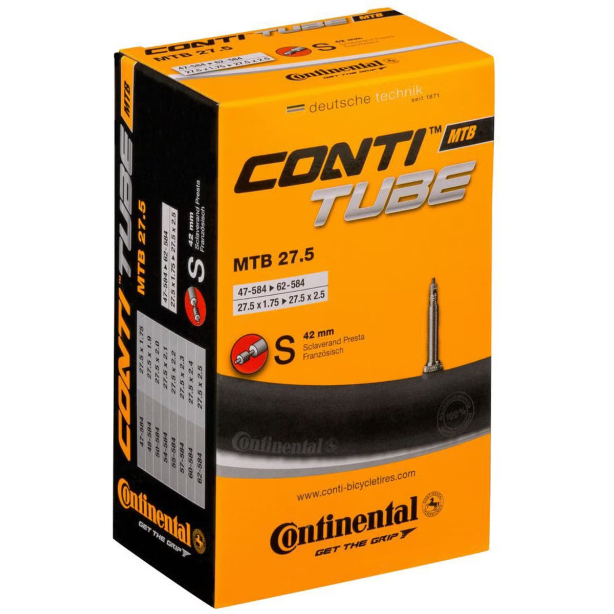 Chambre à air Continental MTB 24" Schrader 34 mm (24x32-47)