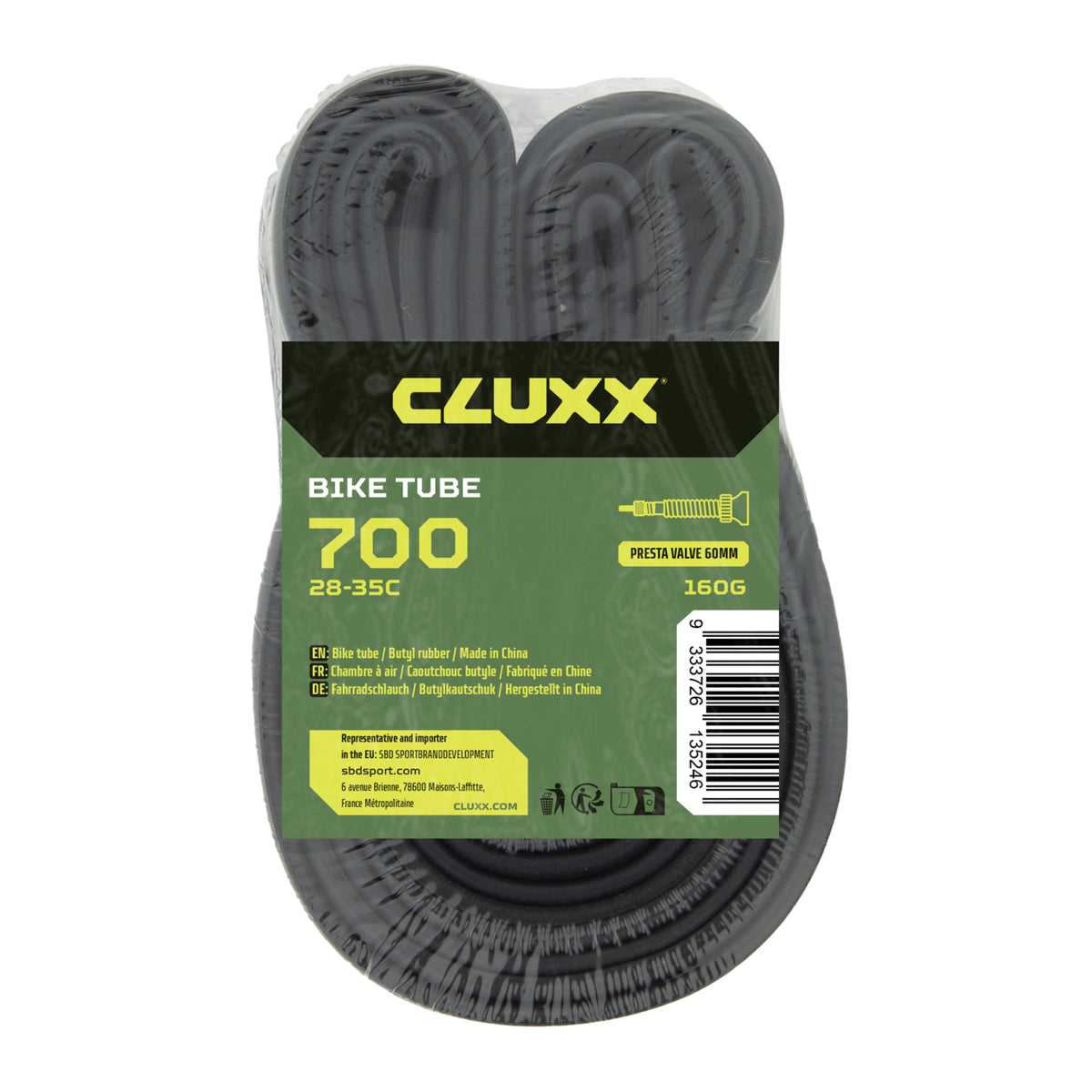 Chambre à air CLUXX Presta (FV60) Route/Gravel