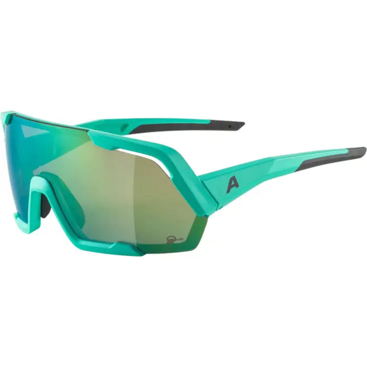 Lunettes Alpina Rocket Q-Lite Turquoise Matt/Green Mirror