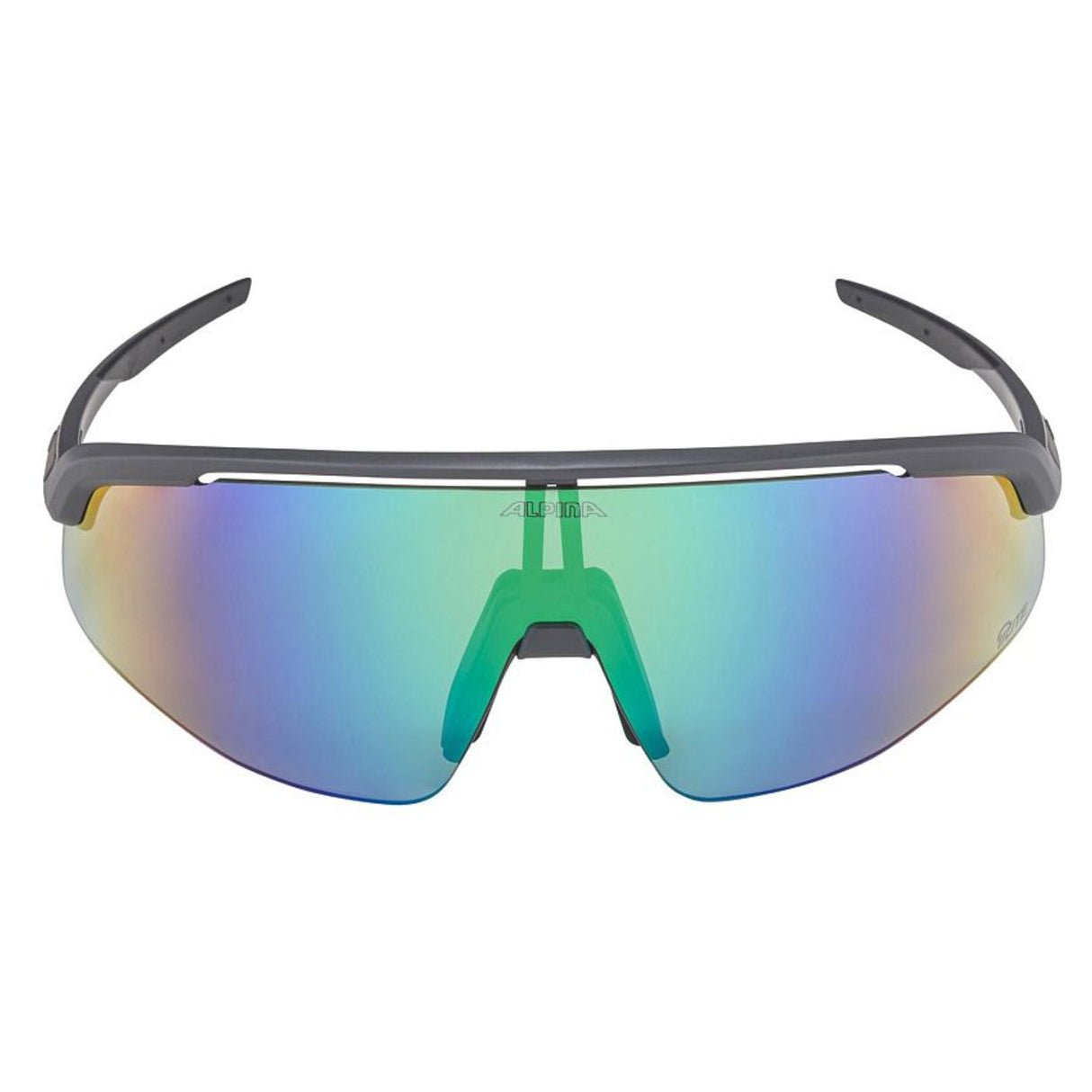 Lunettes Alpina Turbo Pro Q-Lite Midnight-Grey Matt/Mirror Green