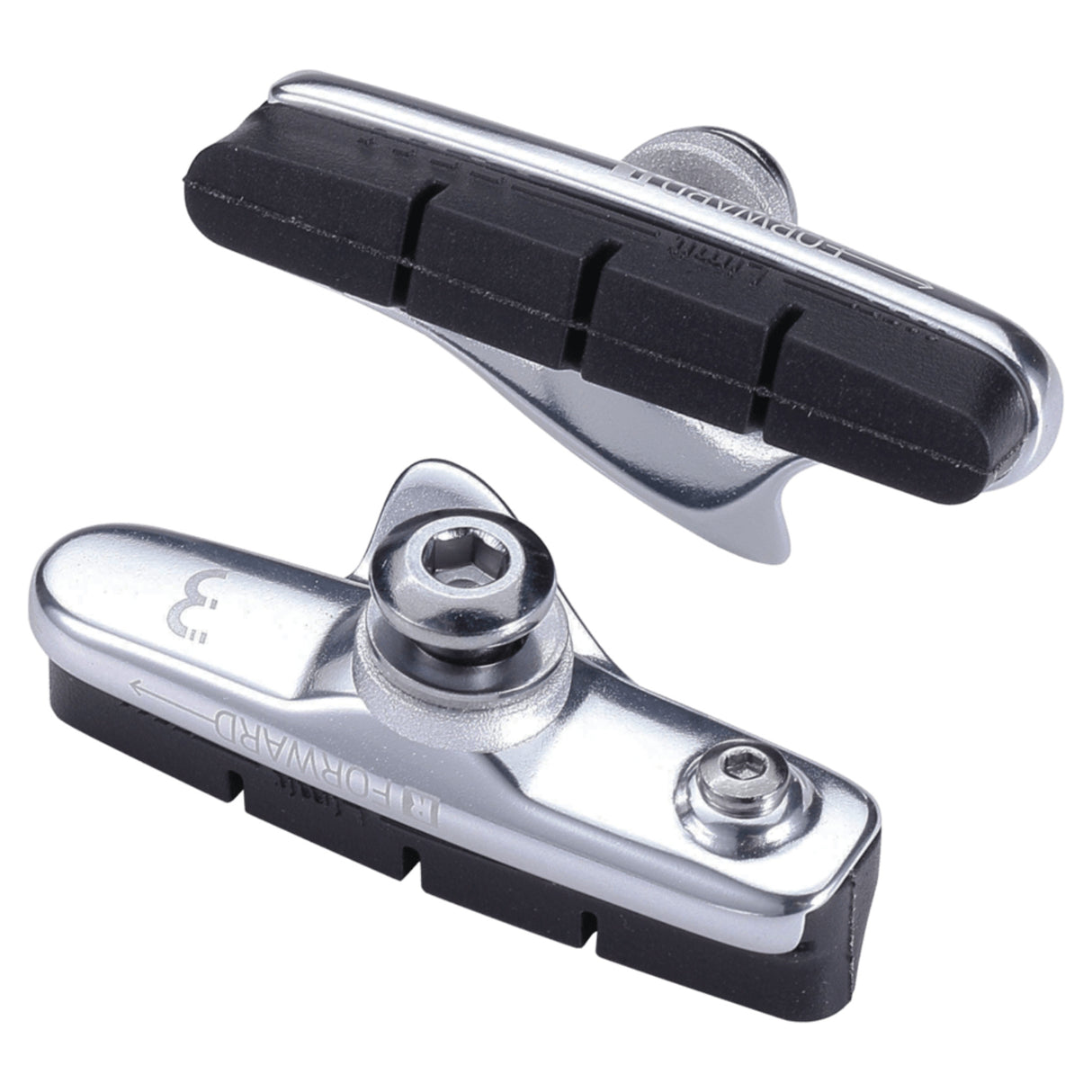 BBB RoadStop BBS-02 Silver Brake Pad Holder with Brake Pads