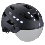 Casque de vélo avec visière BBB District Led Noir