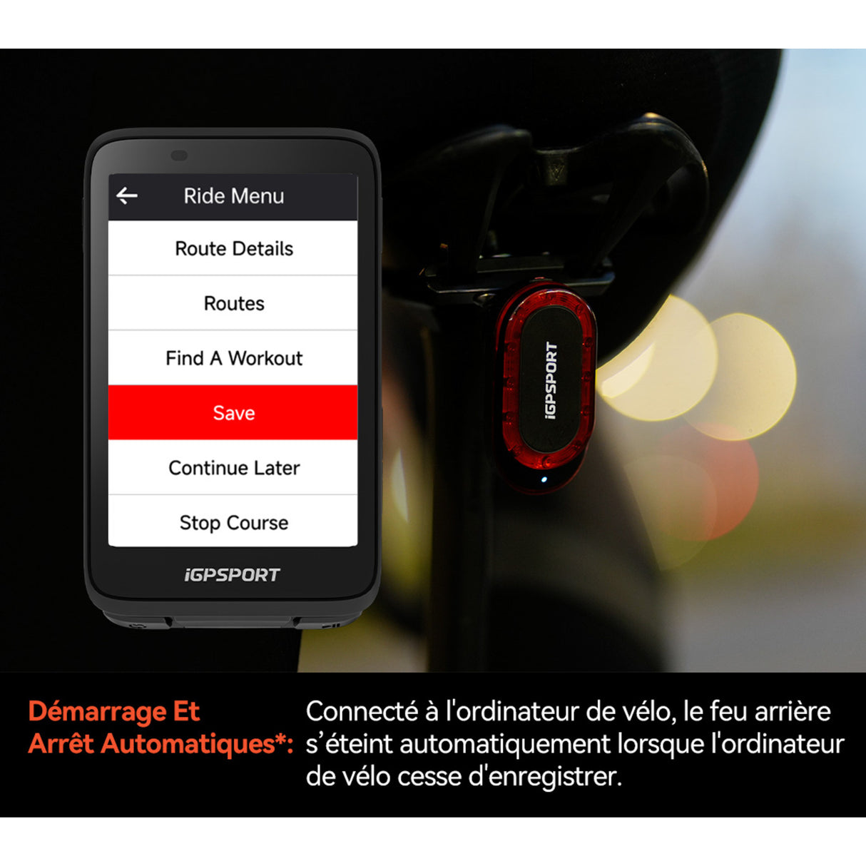 iGPSSPORT SR mini Smart Radar Tail Light