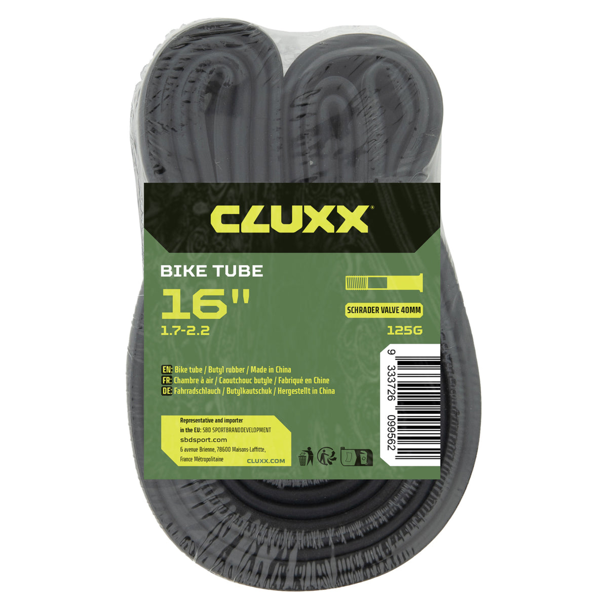 Chambre à air CLUXX Schrader (AV48)
