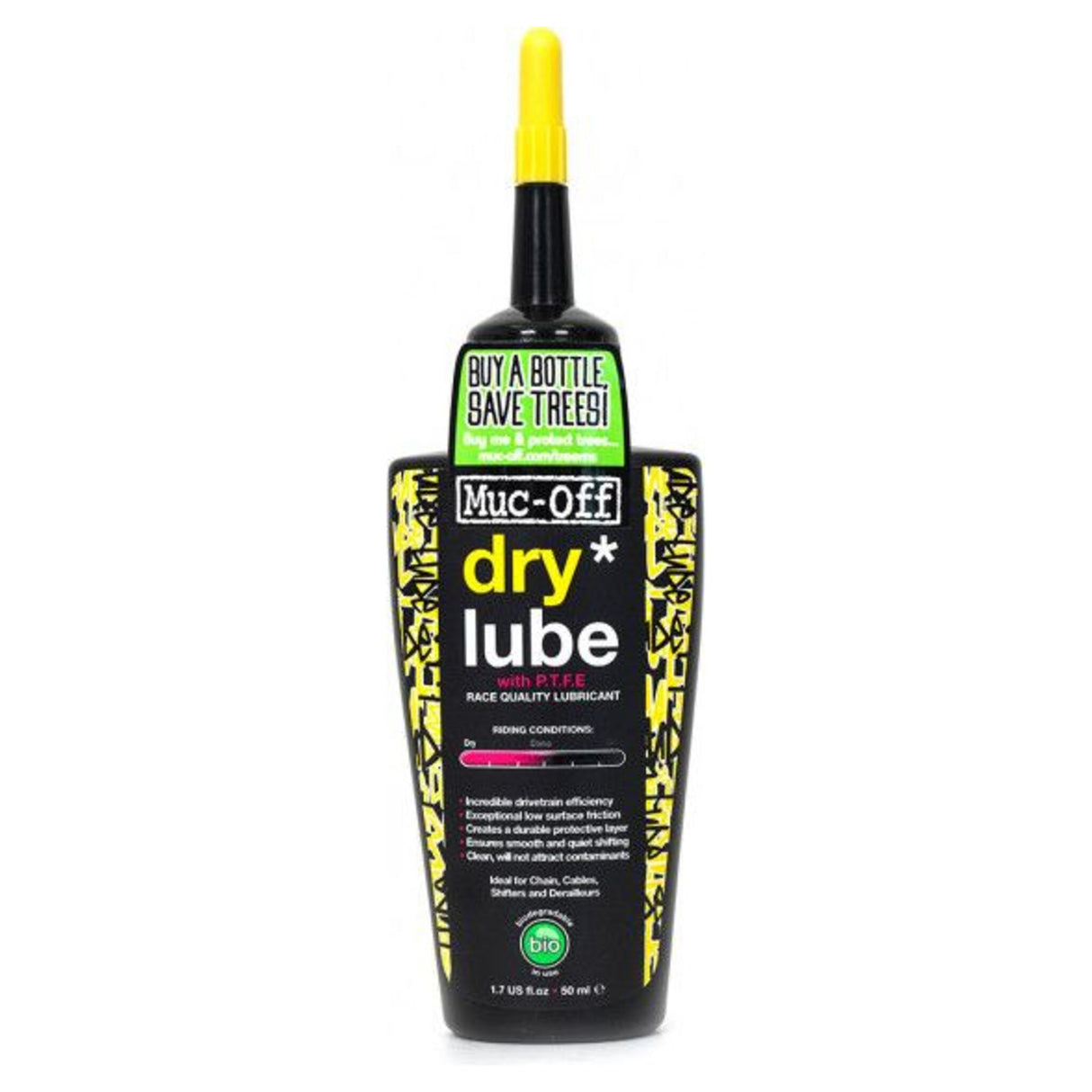 Lubrifiant Muc-Off Dry Lube Conditions Séches 50 ml