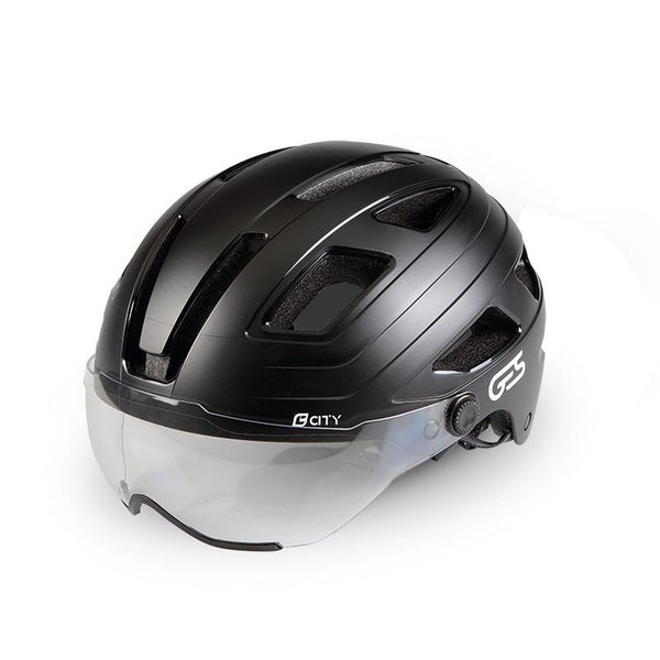 Casque de vélo avec visière GES CITY VISOR Noir