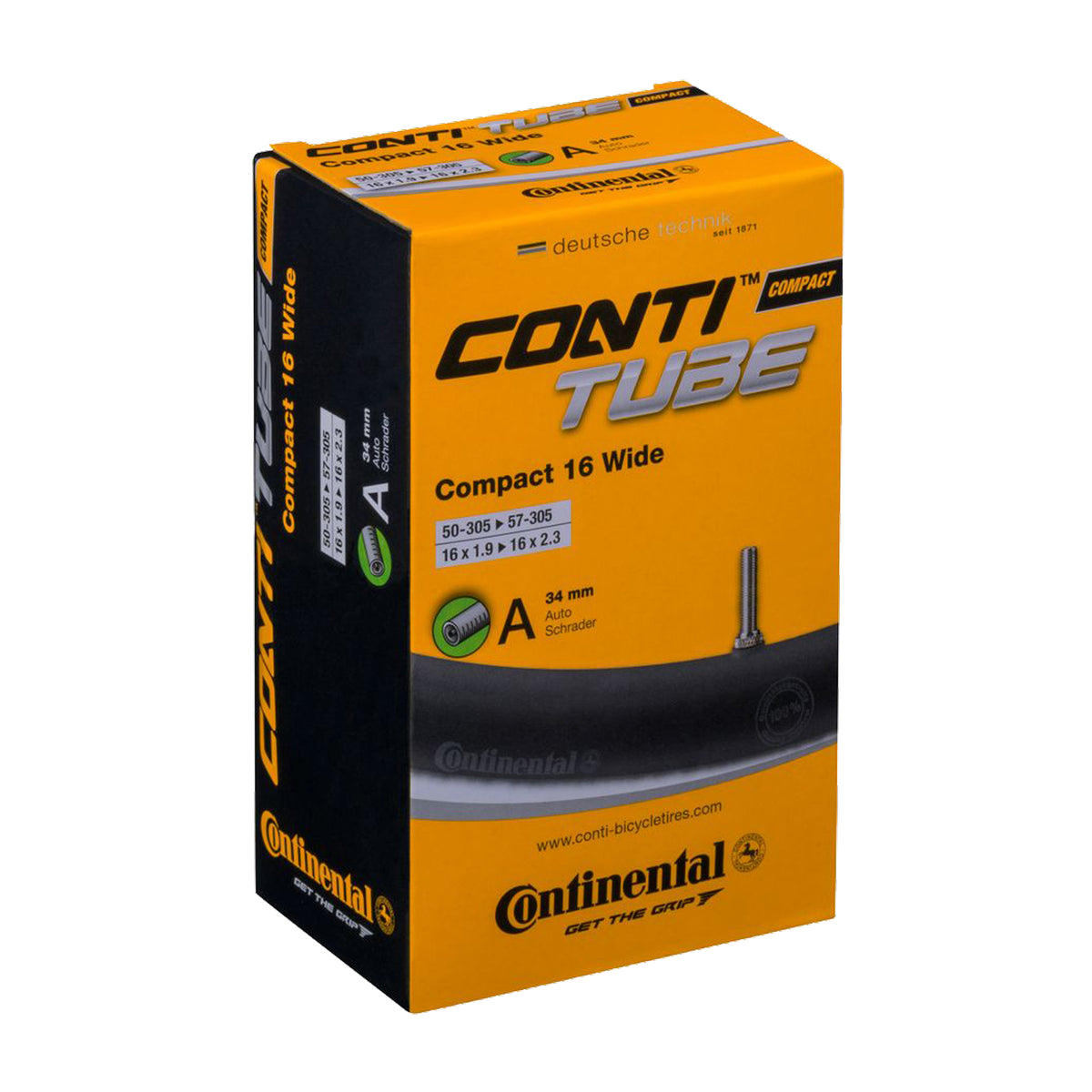 Chambres à air Continental Compact 16 Wide Schrader