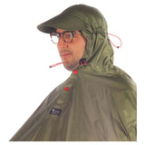 Cape de pluie SPAD DE VILLE Fulap Olive/Motifs Rouge