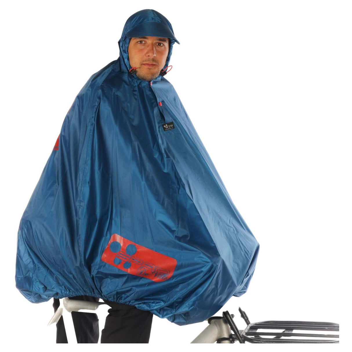 Cape de pluie SPAD DE VILLE Fulap Bleu/Motifs Rouge
