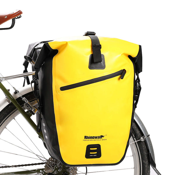 Sacoche de porte-bagages RHINOWALK Waterproof Bike Pannier 27L Jaune