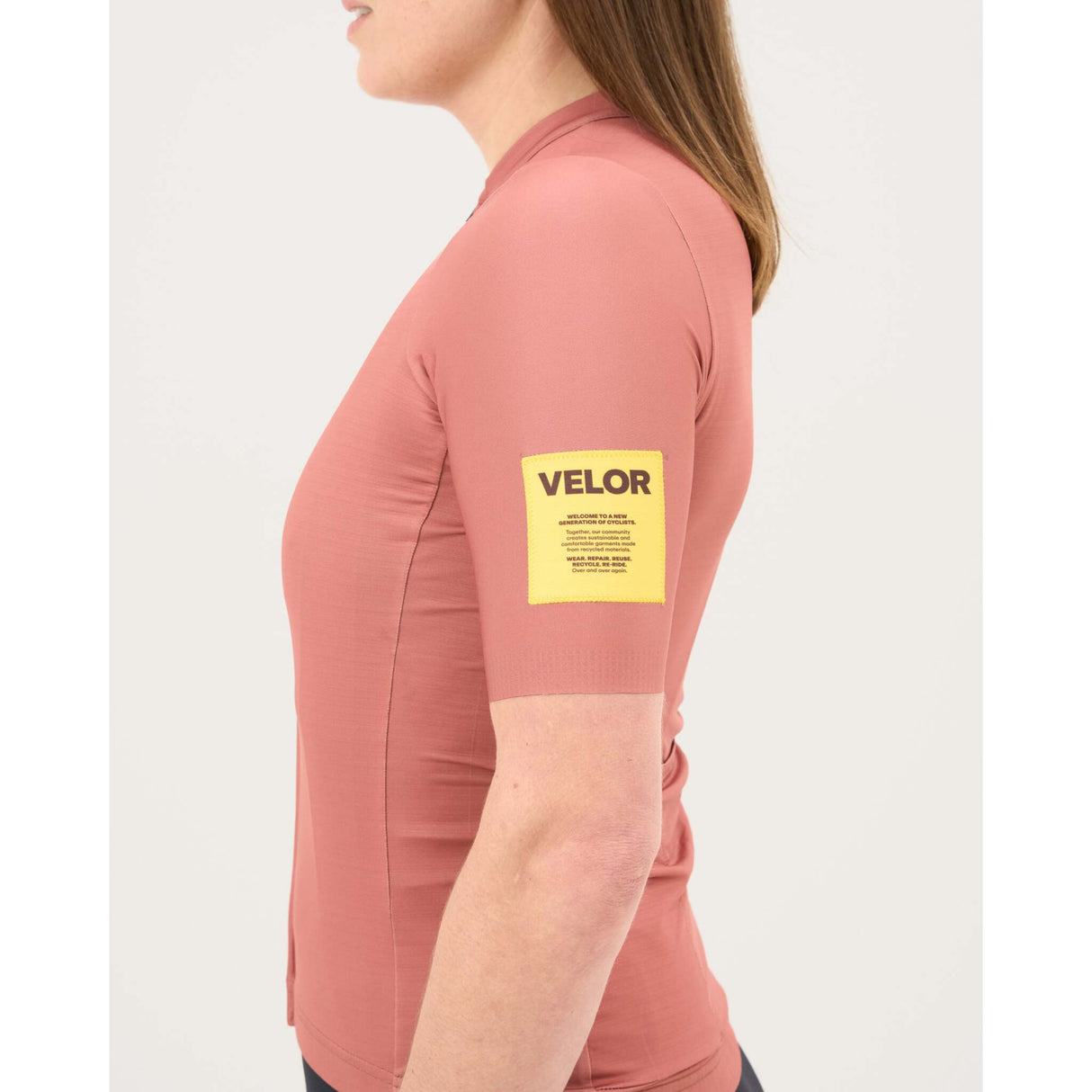 Maillot à manches courtes VELOR Femme Dunes Red
